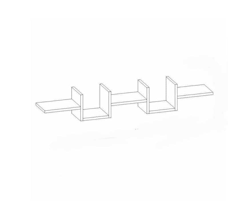 ارفف حائط ابيض مميزه