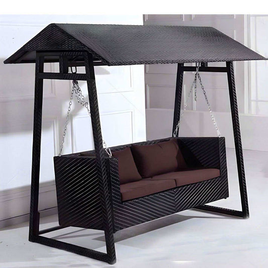 ارجوحة ثنائية حديد وراتان - Baytuk