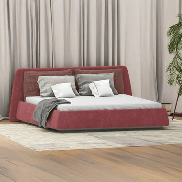 سرير خشب طبيعي 220*215*118 سم - HIP57 - Homix