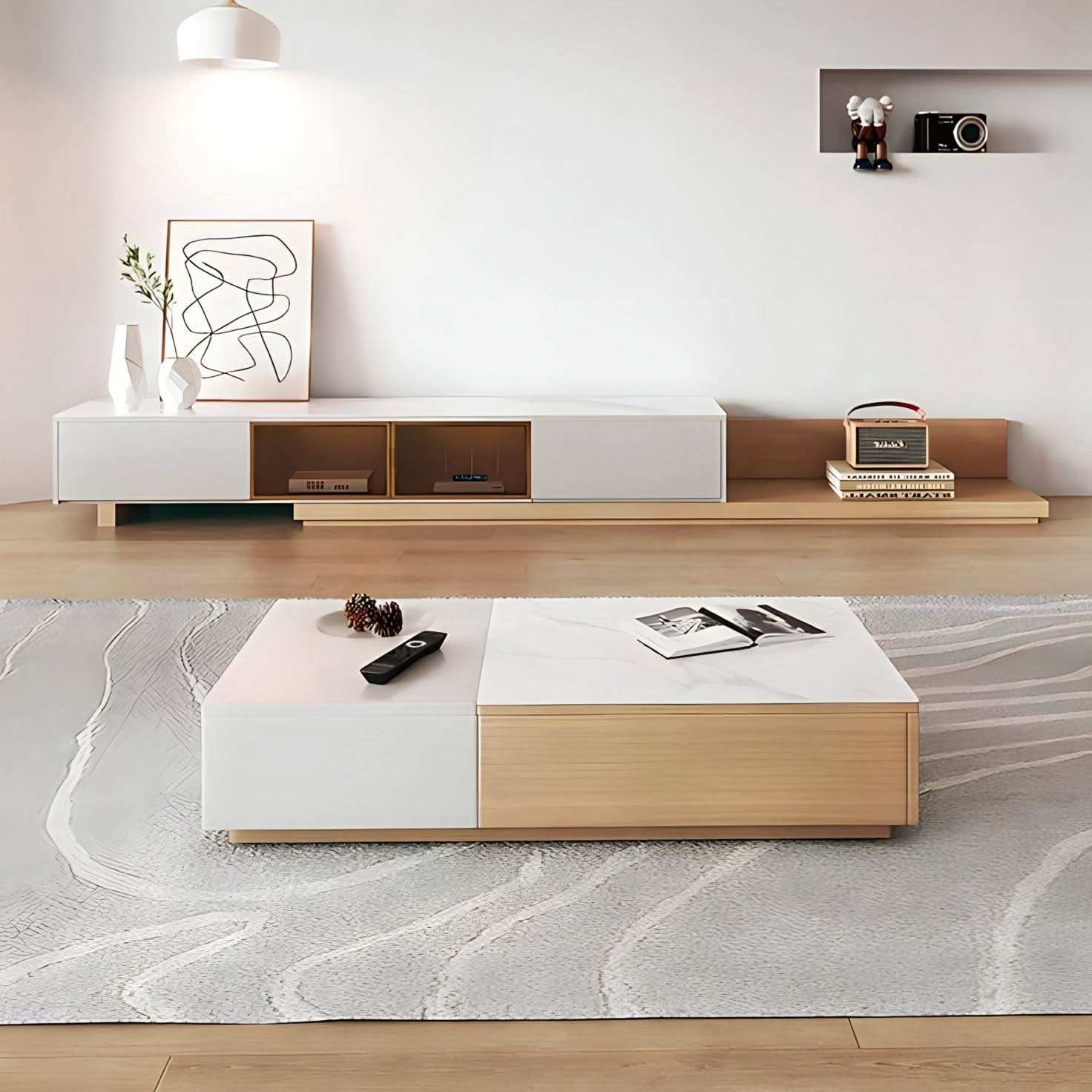 طقم طاولات ام دي اف - Baytuk