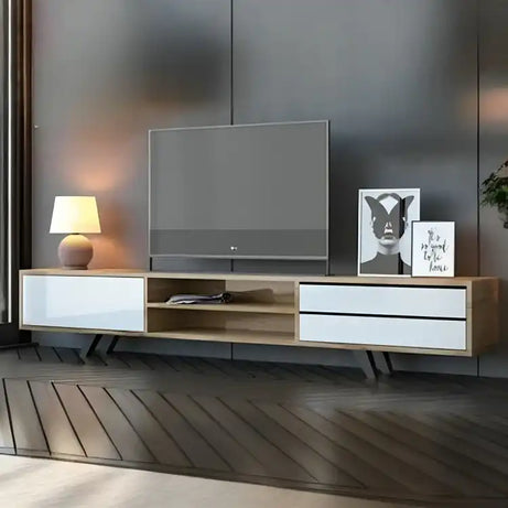 طاولة تلفاز مع وحدة علوية - Baytuk