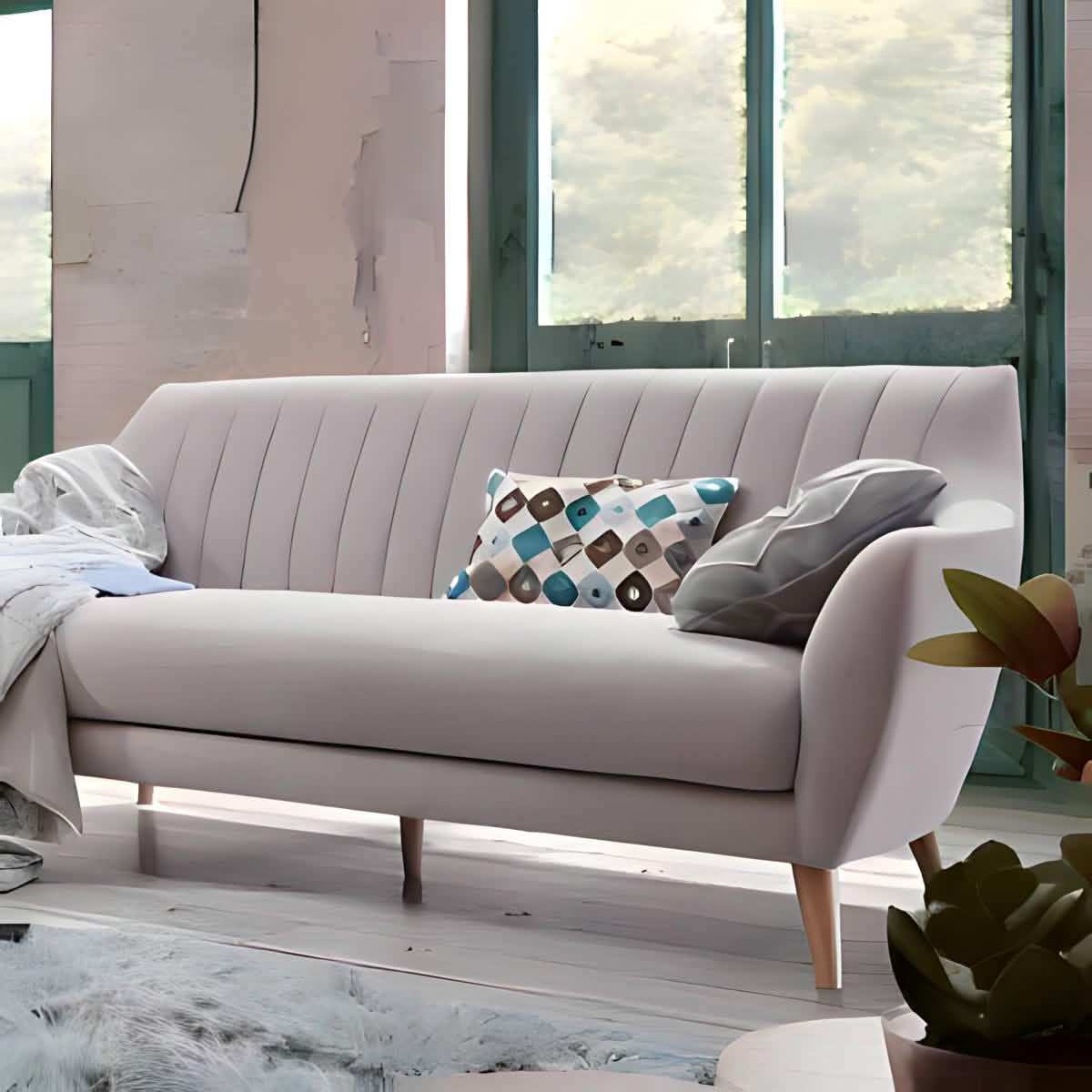 كنبة أنيقة خشب زان دعم مريح - Baytuk