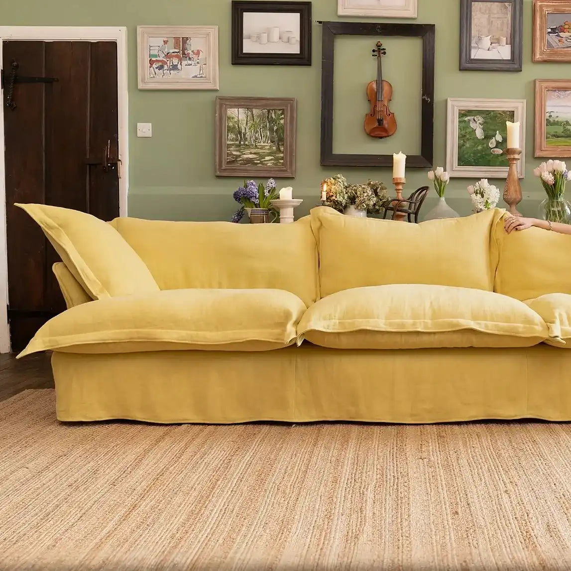 فاخرة كنبة خشب طبيعي تدوم طويلا - Baytuk