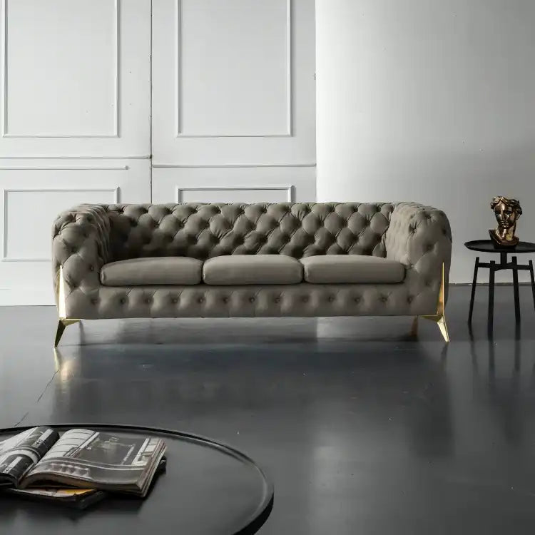 كنبة أنيقة ثلاثية أرجل خشبية - Baytuk