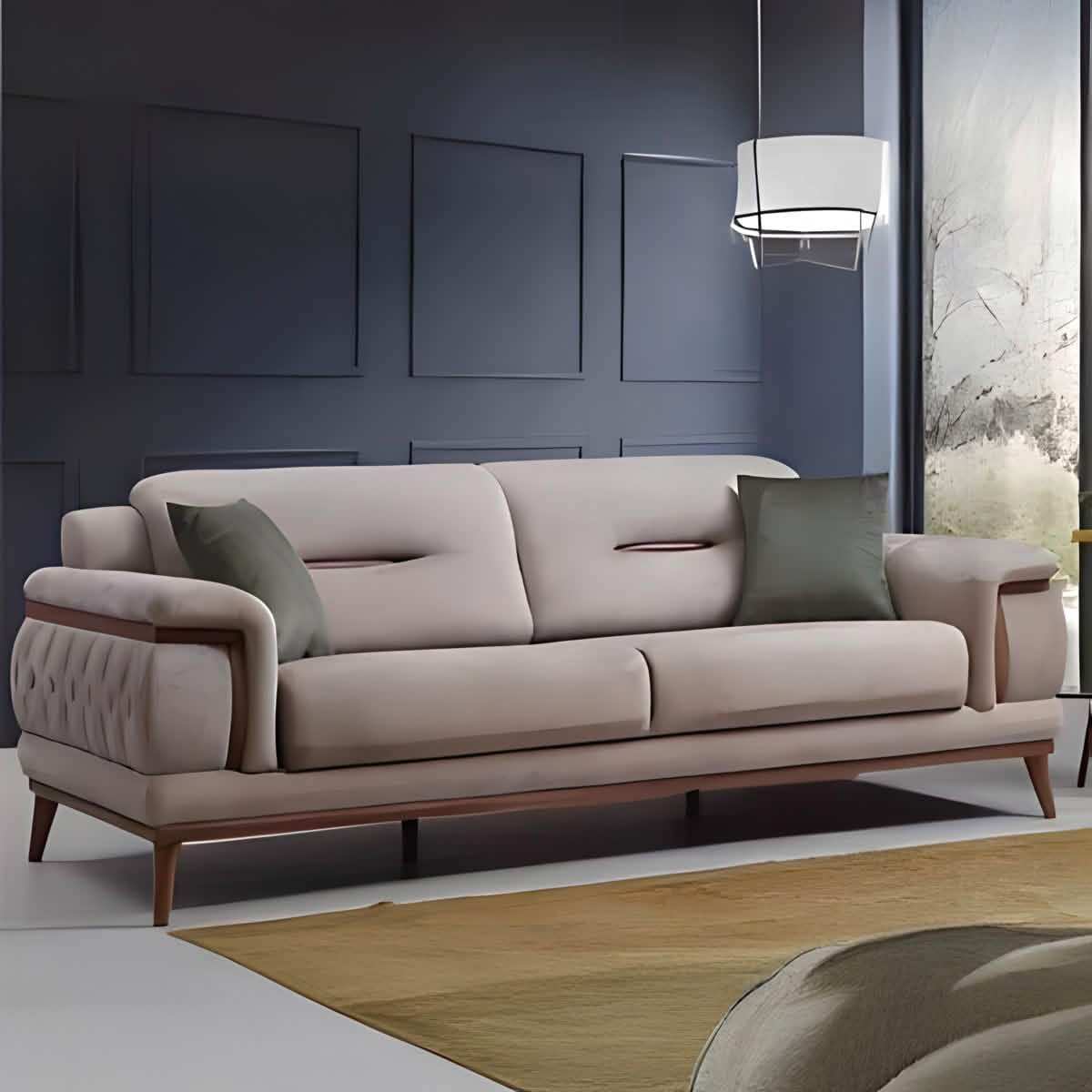 مريحة كنبة خشب زان بتصميم عصري - Baytuk