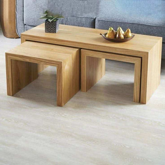 ثلاث طاولات متداخلة بتصميم بسيط - Baytuk