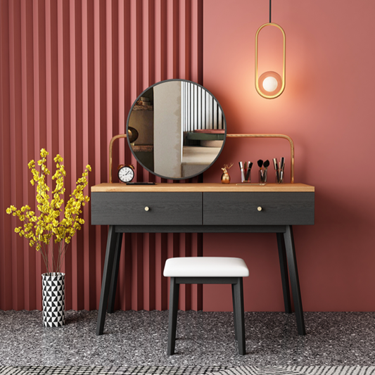 تسريحة مع مرأه و كرسي فاخر