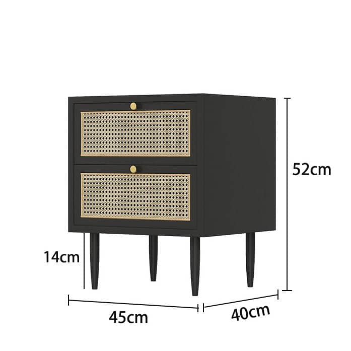 كومودينه خشبي ريفي - GOLDEN