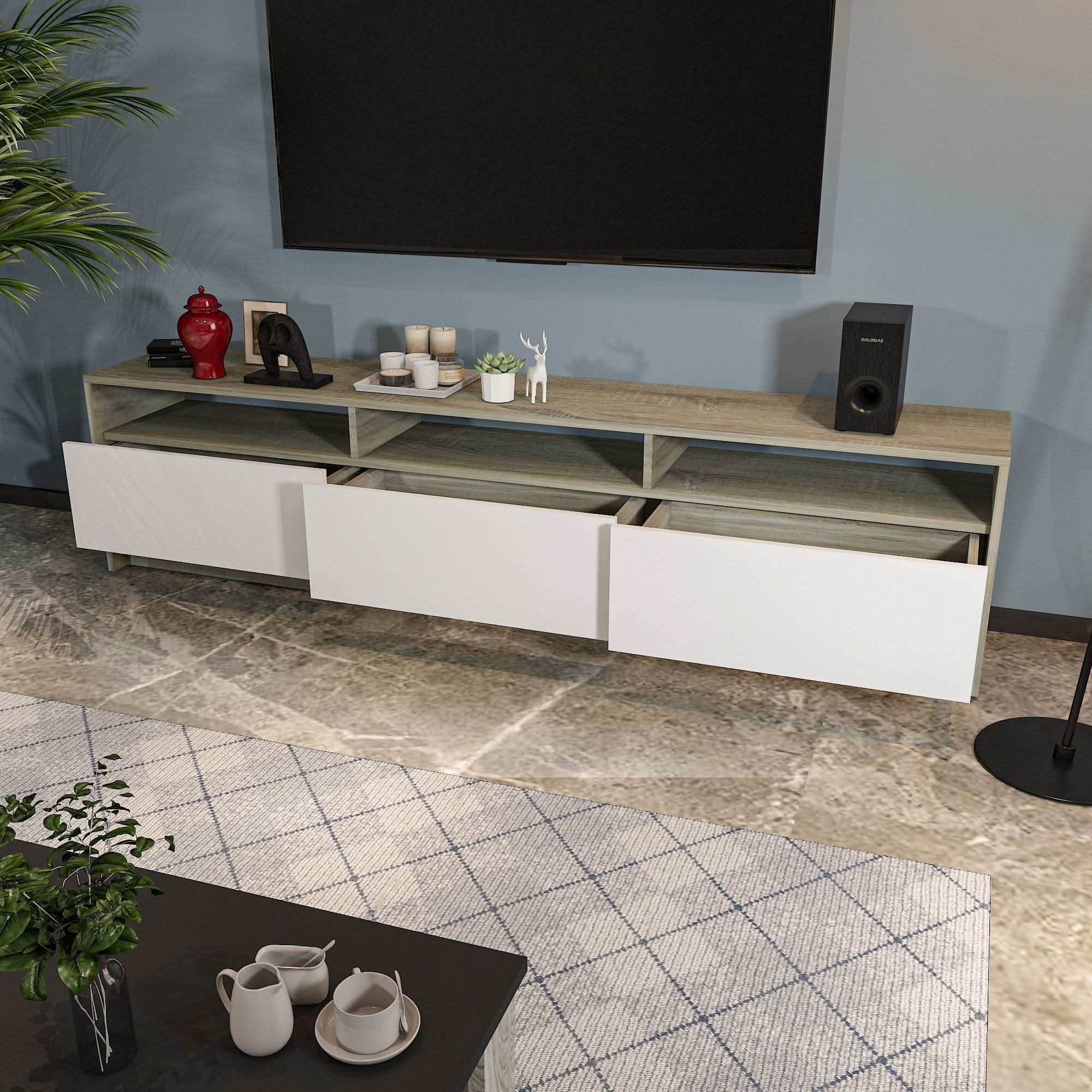 طاولة تلفاز متعددة الأدراج - Baytuk