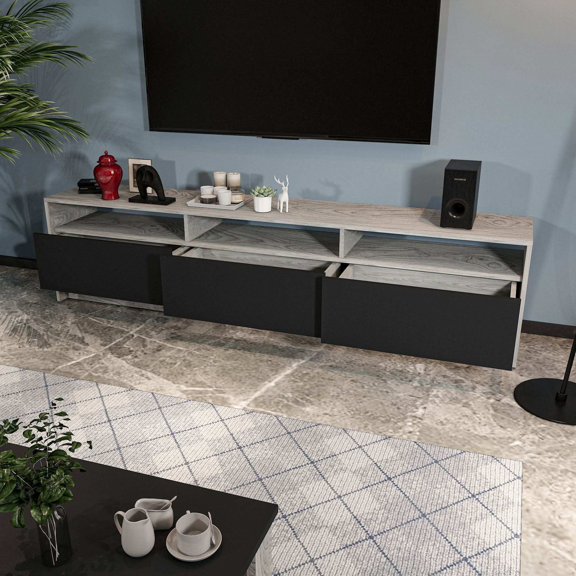 طاولة تلفاز متعددة الأدراج - Baytuk