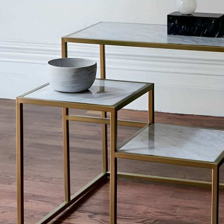 طاولة جانبية بأرفف - Baytuk