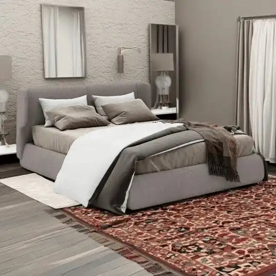 سرير خشب طبيعي 220*185*122 سم - HIP56 - Homix