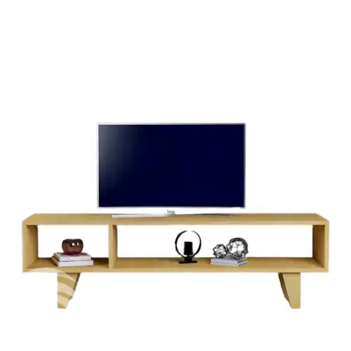 طاولة تلفاز خشبية بتصميم بسيط - Baytuk