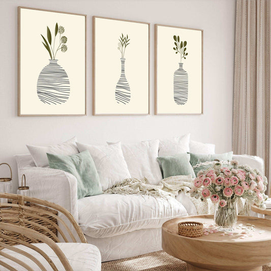 طقم لوحات حائط من 3 قطع 120*60 سم - Baytuk