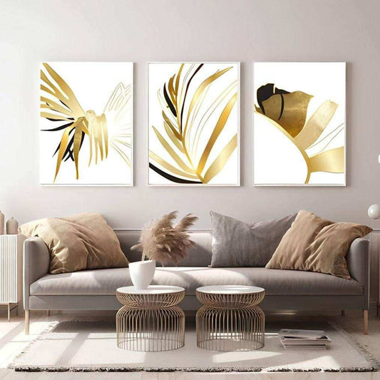 طقم لوحات3 قطع بإطار خشبي 120*60 سم - Baytuk