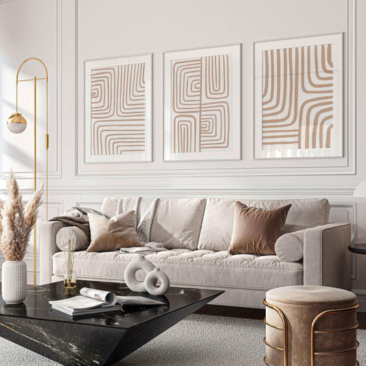 طقم لوحات معلقة من 3 قطع 160*20 سم - Baytuk