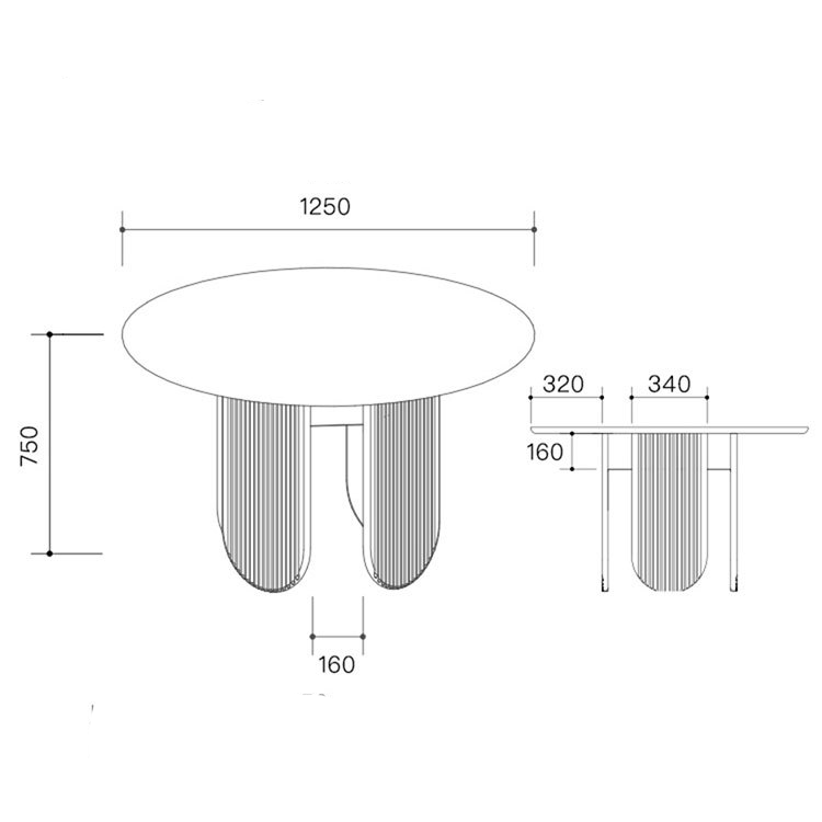 طاولة طعام كلاسيكية - DORA