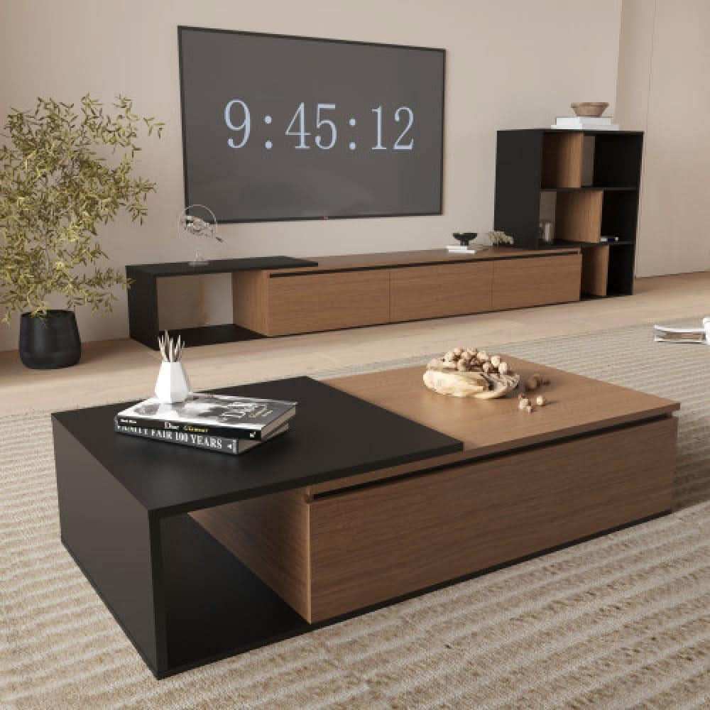 طاولة قهوة خشبي فاخرة - Baytuk