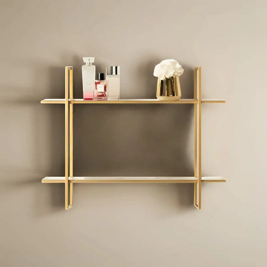 أنيقة أرفف معدنية ذهبية مظهر جمالي - Baytuk