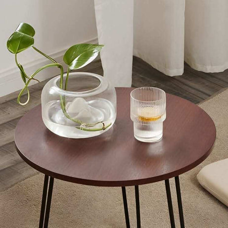 طاولة جانبية بسطح خشب - Baytuk