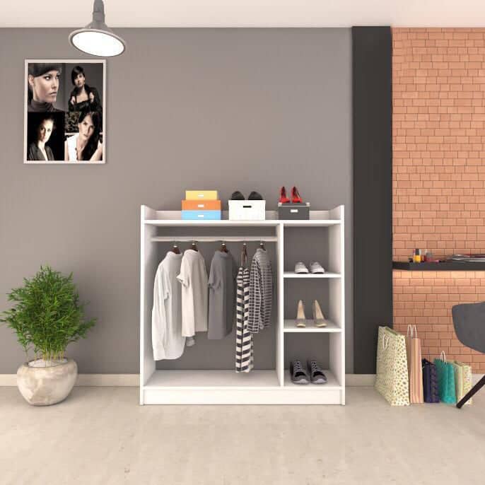 دولاب ابيض اطفالي بتصميم أنيق