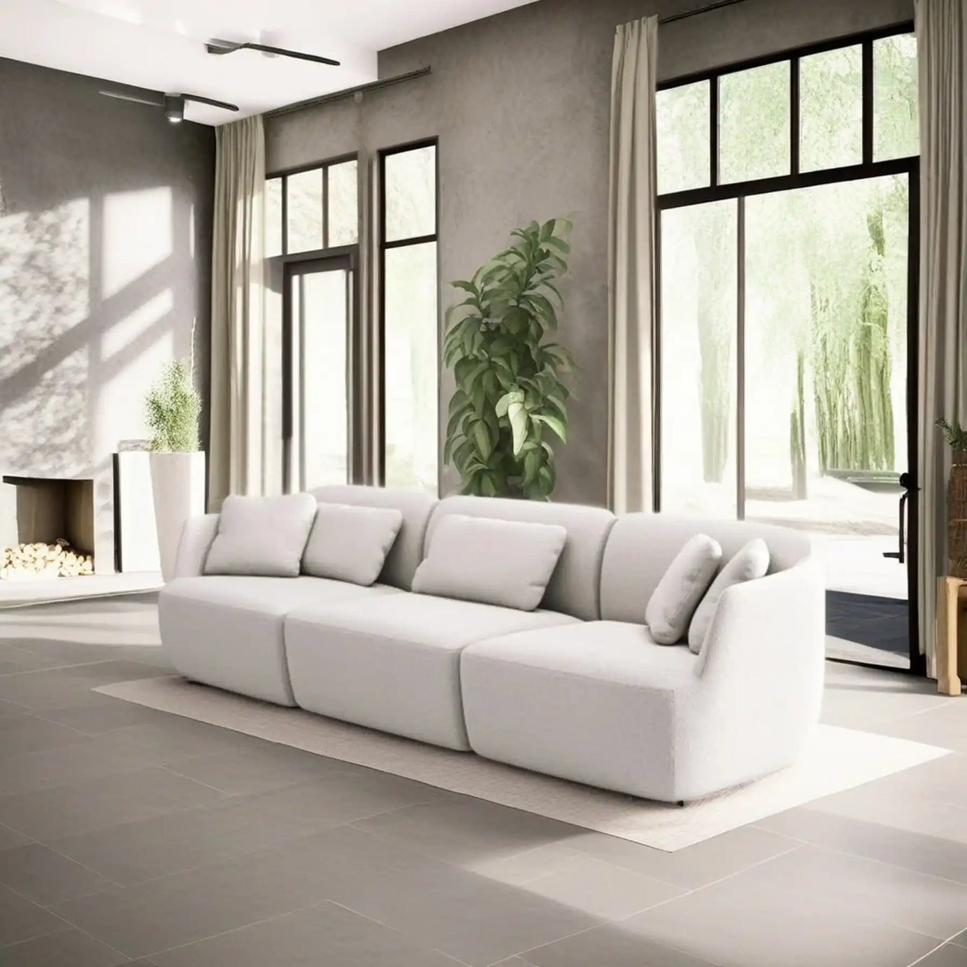 كنبة فاخرة خشبية متينة - Baytuk