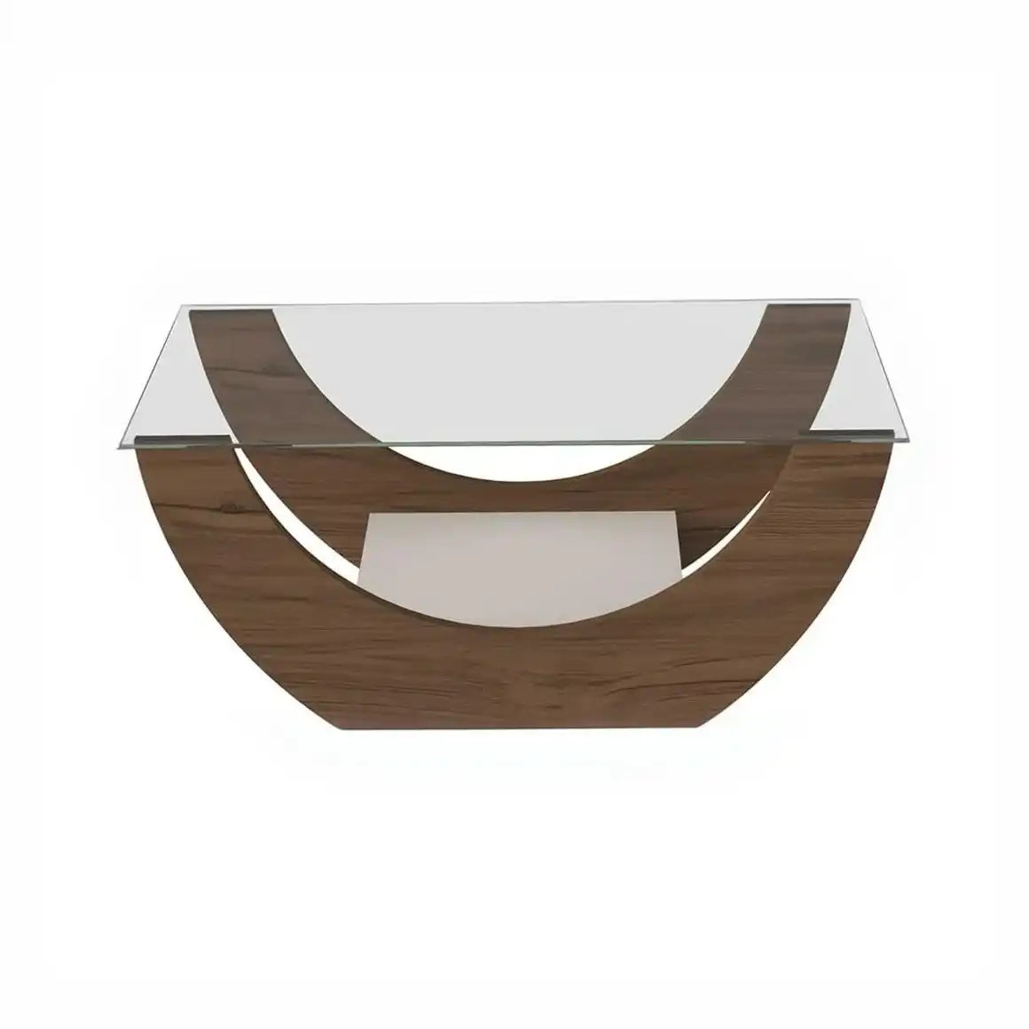 طاولة قهوة بسطح زجاج، 82*42*36 سم