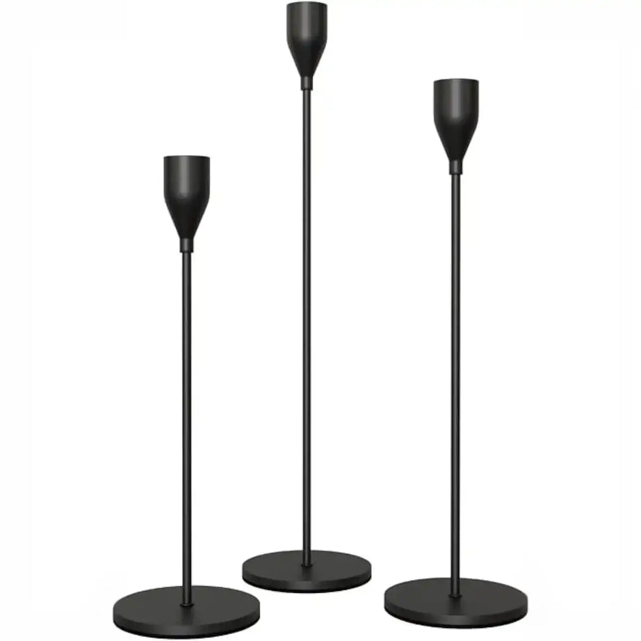 طقم حامل شموع ، 3 قطع