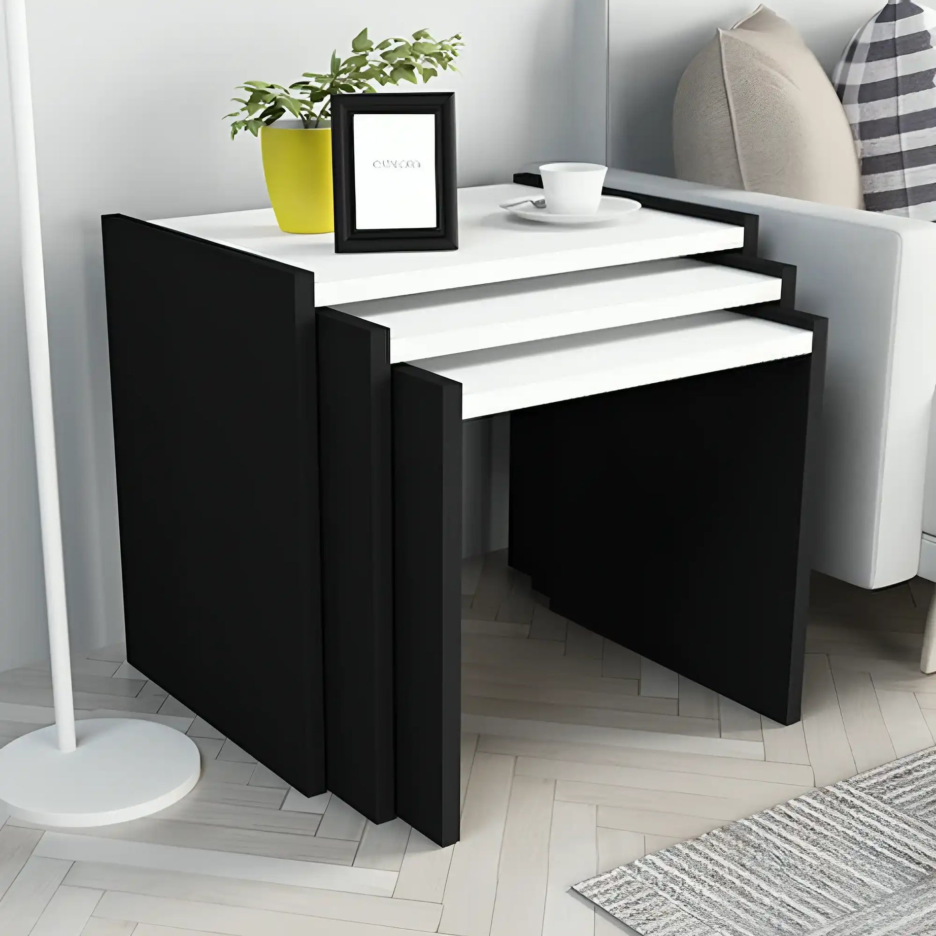 طاولة جانبية متداخلة بسيطة - Baytuk