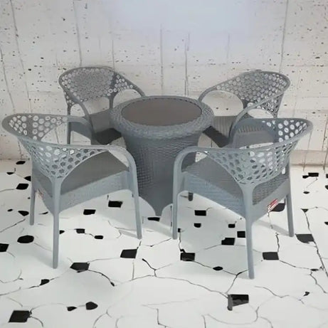 طقم نيو بامبو 4 كرسي وطاولة - Baytuk