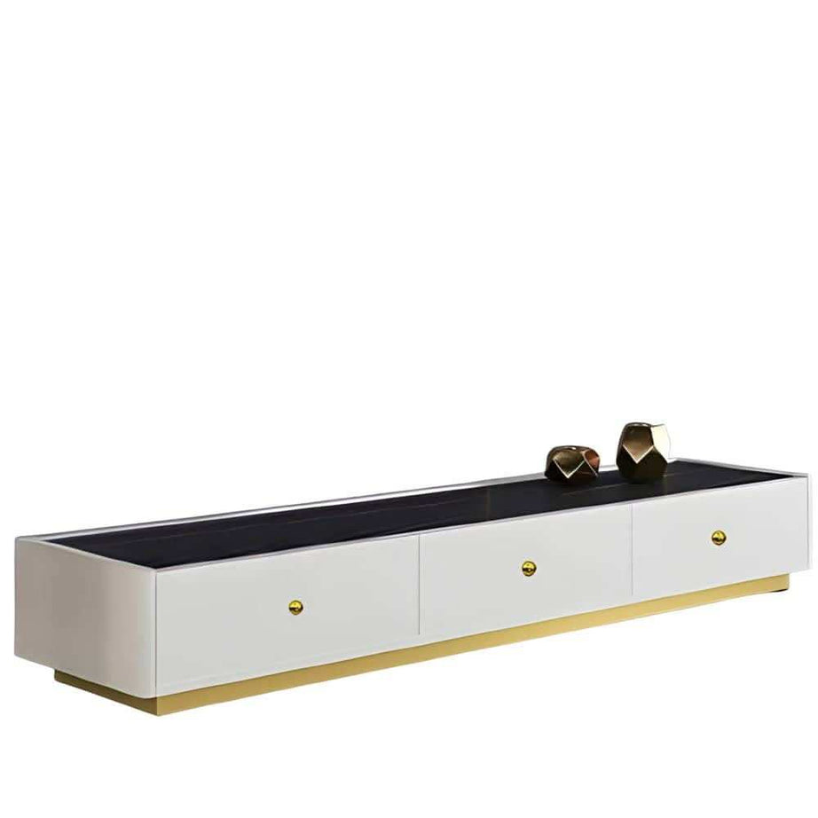 طاولة تلفاز ام دي اف لون أبيض - Baytuk