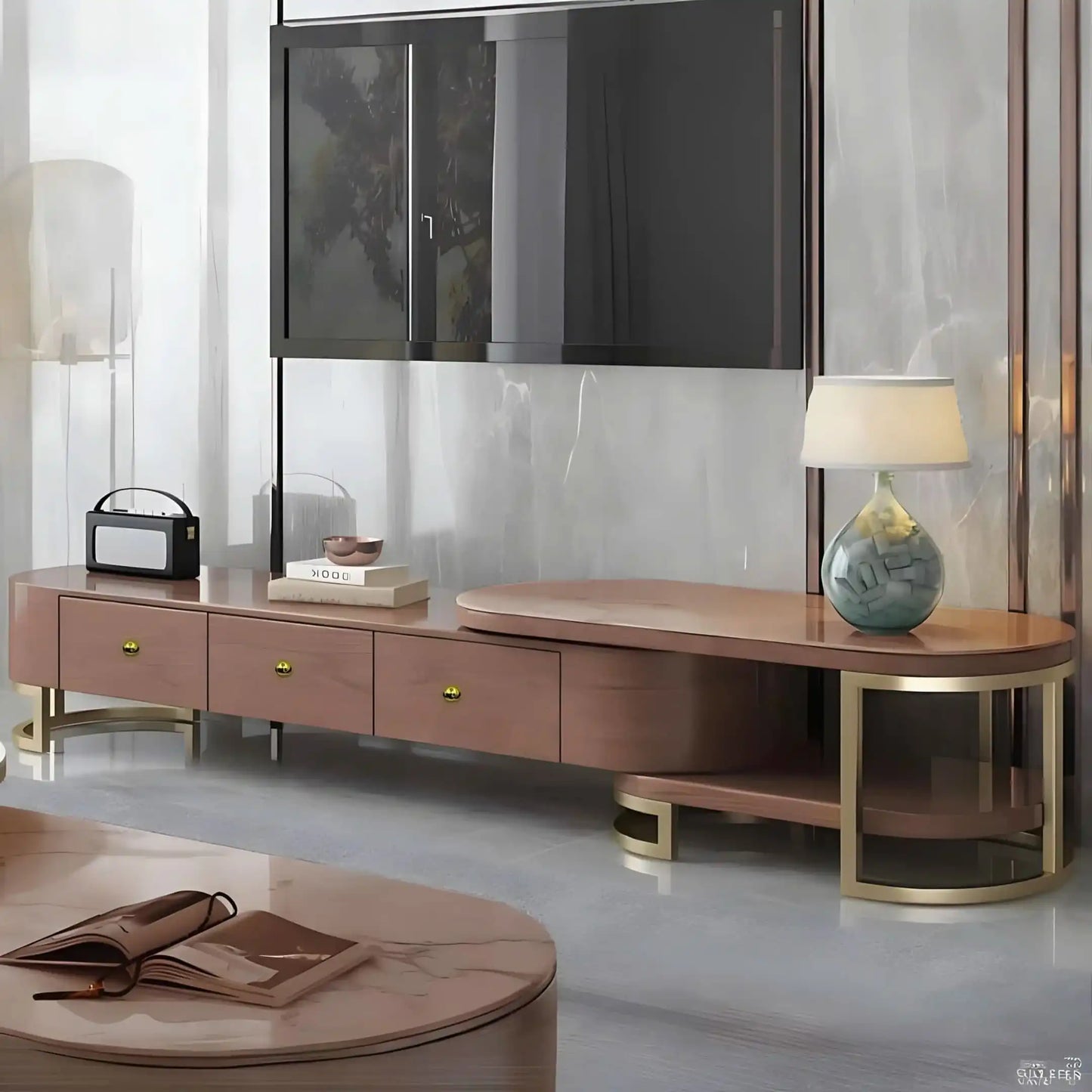 طاولة تلفاز متداخلة ام دي اف - Baytuk