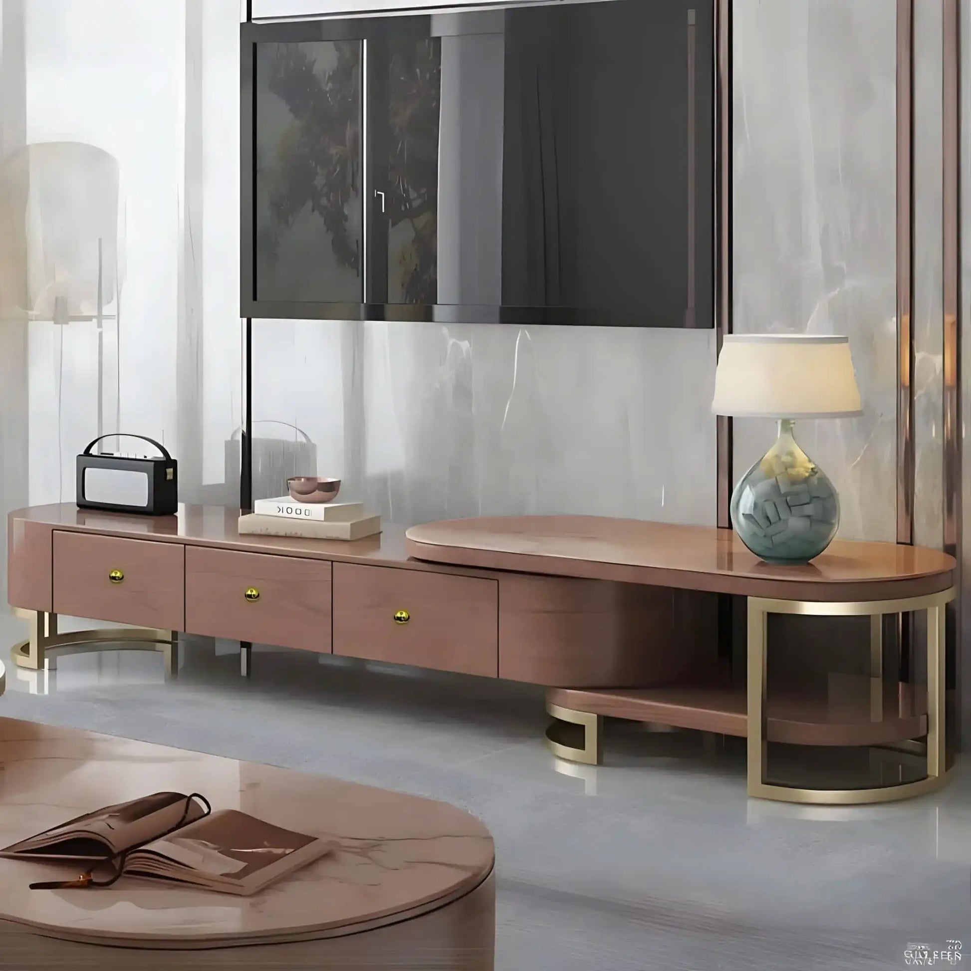 طاولة تلفاز متداخلة ام دي اف - Baytuk