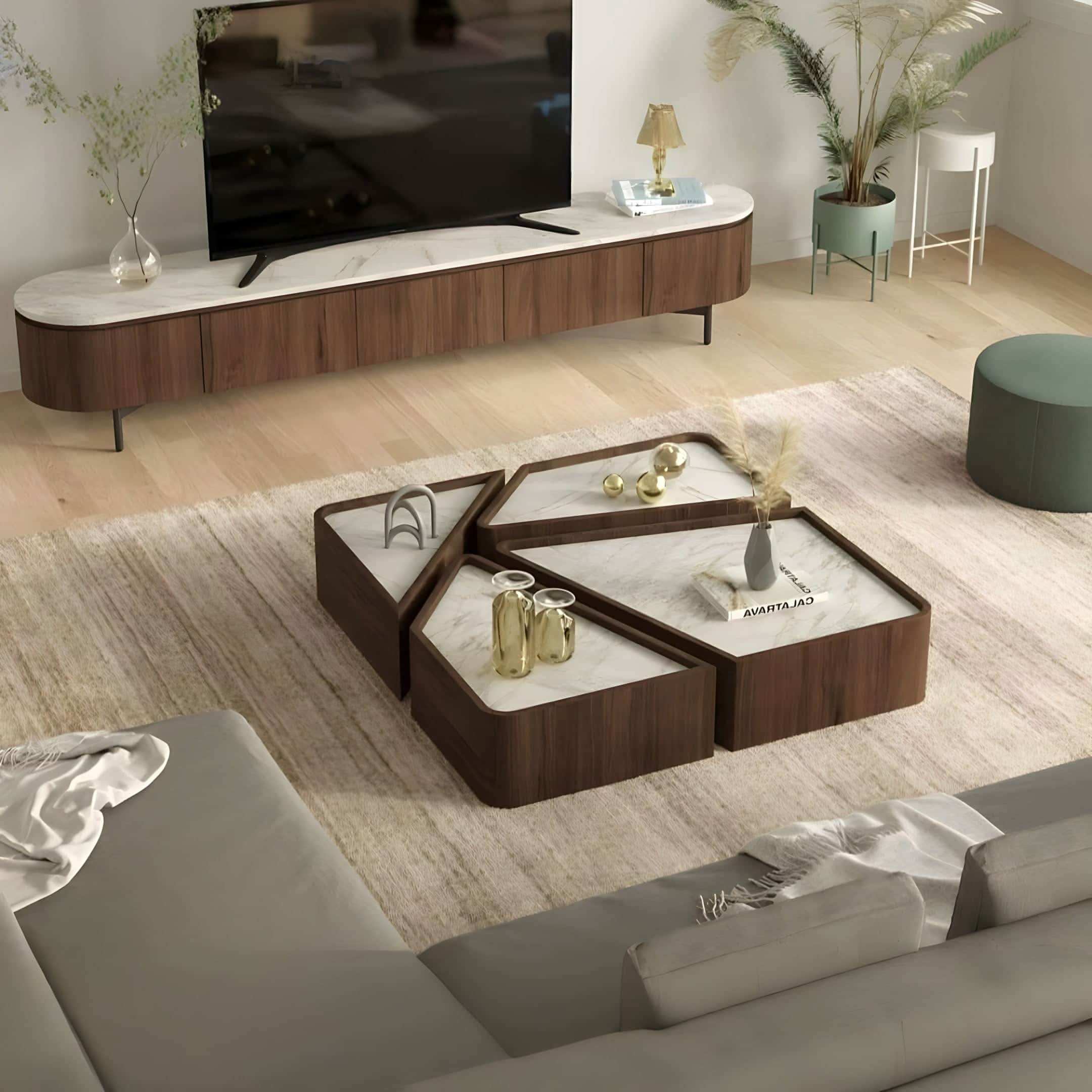 طقم طاولات ام دي اف - Baytuk