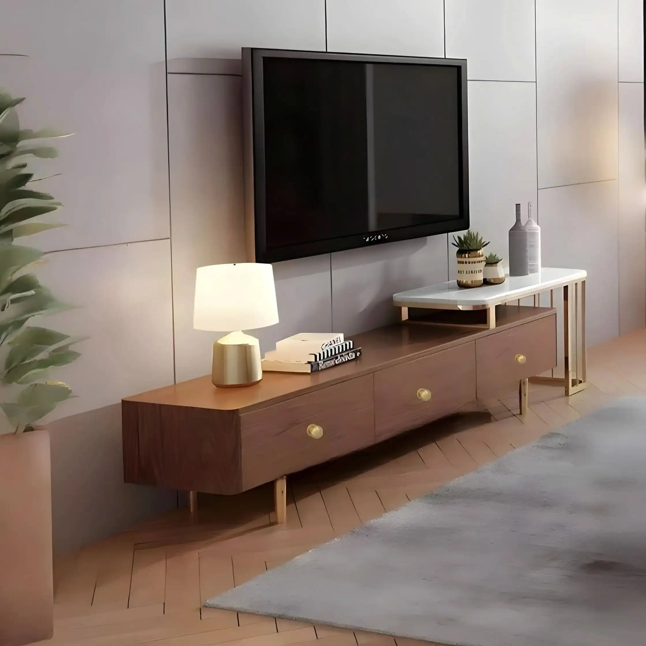 طاولة تلفاز متداخلة ام دي اف - Baytuk