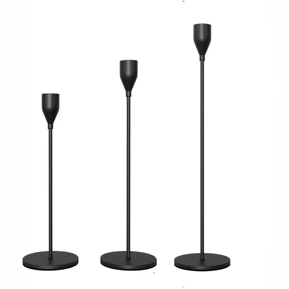 طقم حامل شموع ، 3 قطع