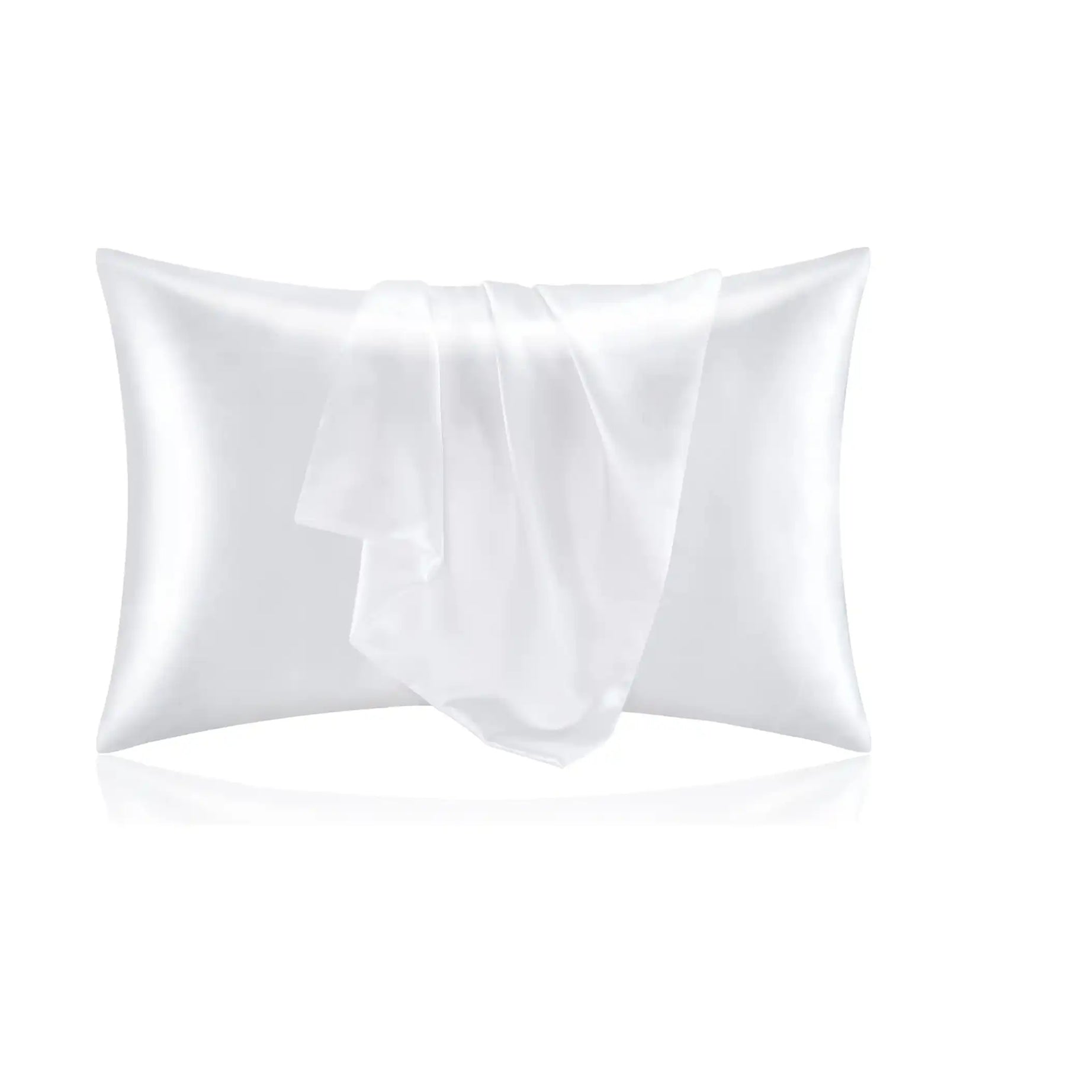 طقم غطاء ستان للوسائد، قطعتين