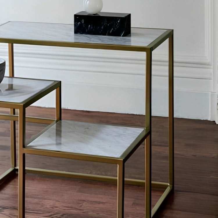 طاولة جانبية بأرفف - Baytuk