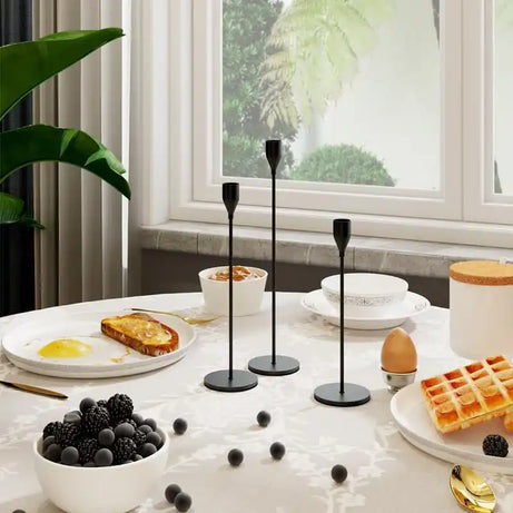 طقم حامل شموع ، 3 قطع