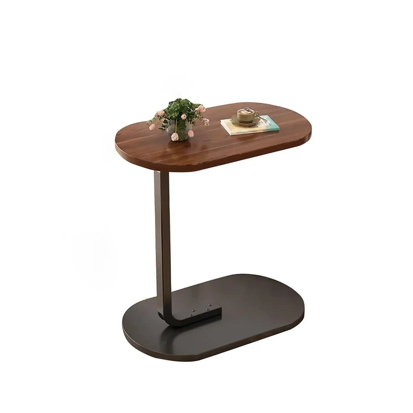 طاولة جانبية خشب و معدن، 30*50*63 سم