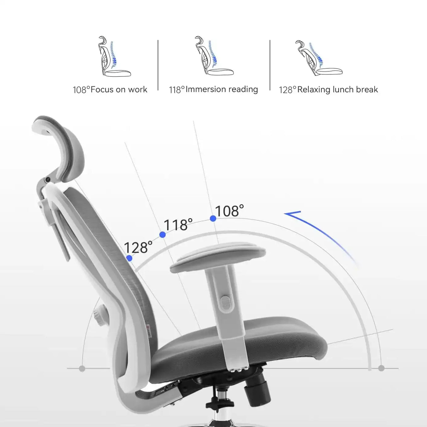كرسي مكتب مريح، 68*72*127 سم