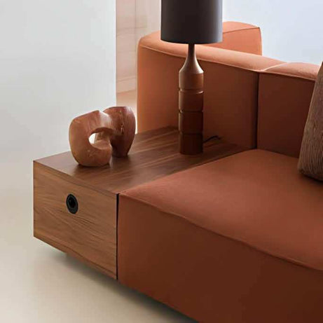 كنبة فاخرة خشب طبيعي - Baytuk