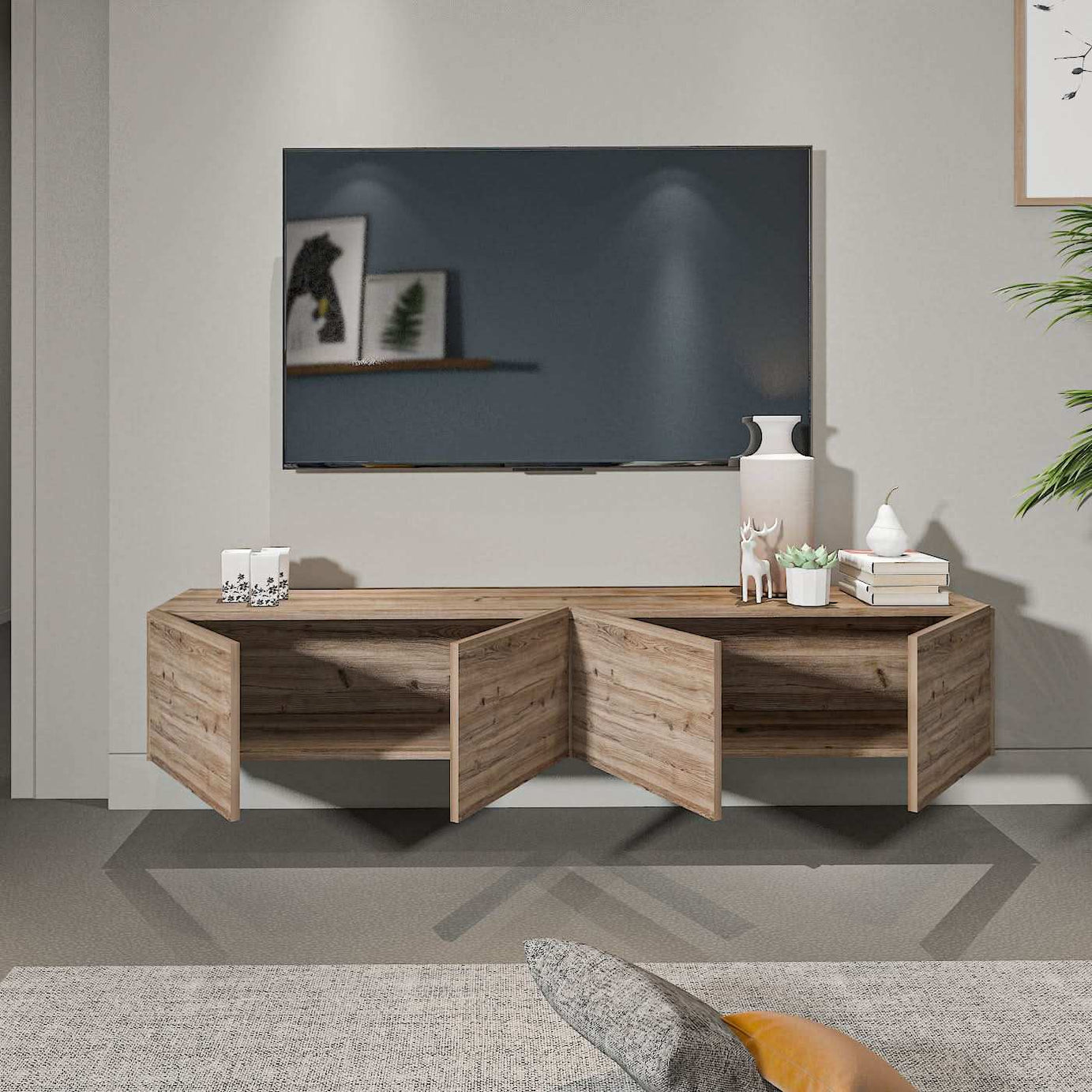 طاولة تلفاز معلقة - Baytuk