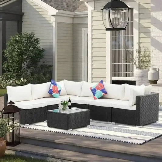 طقم خارجي معدن و راتان - Baytuk