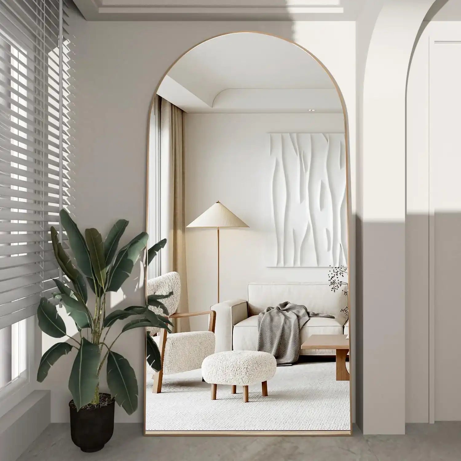 مرايا باطار معدني، 80*180 سم