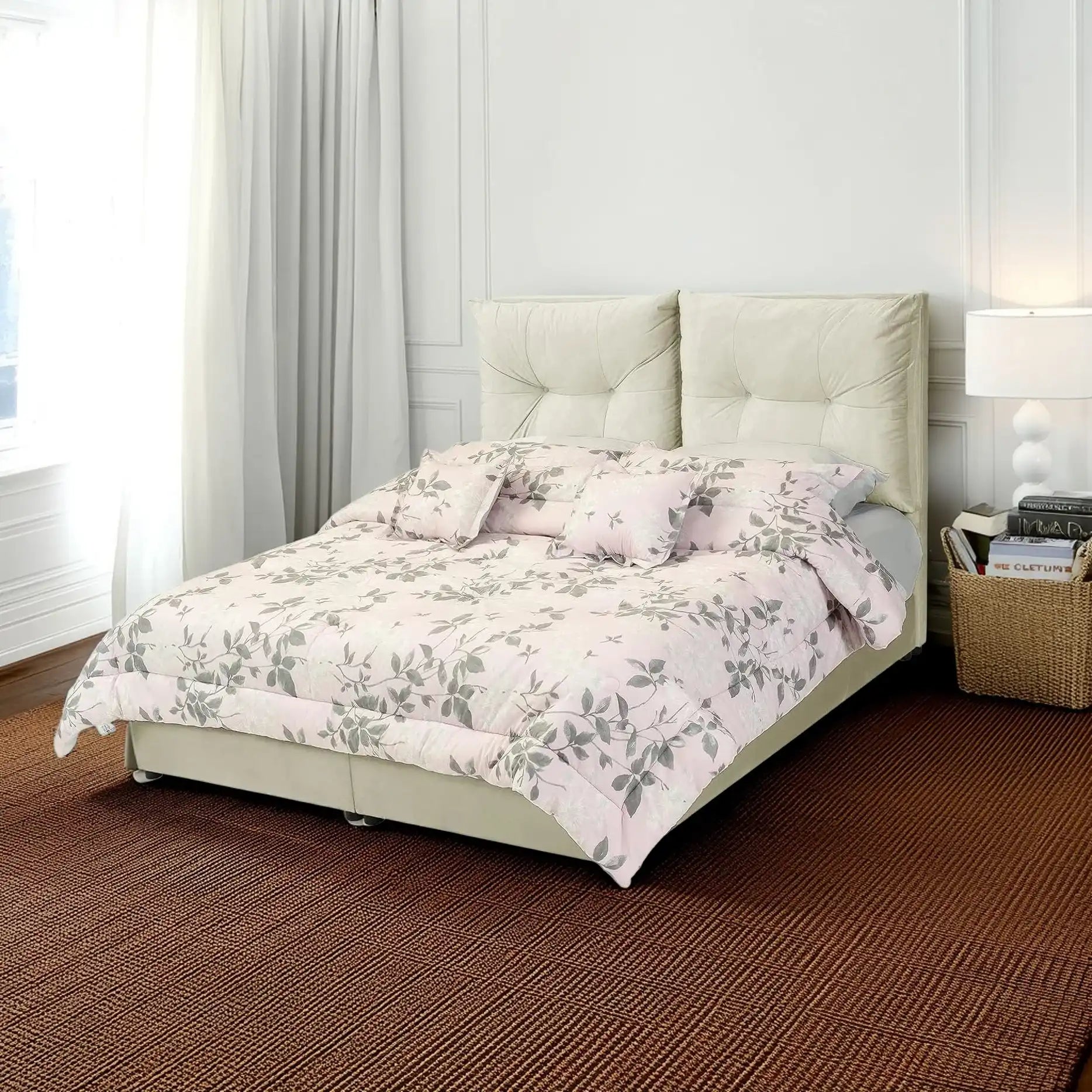 سرير خشب سويدي،150*200*140 سم