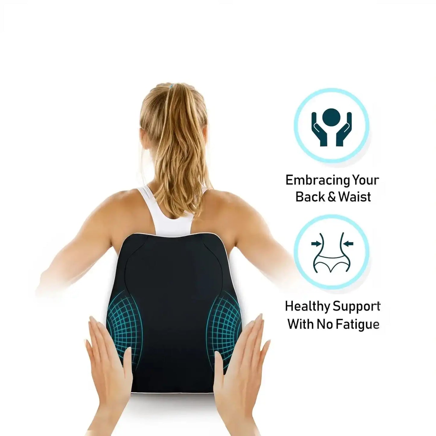 وسادة دعم من القطن،40*11*43 سم