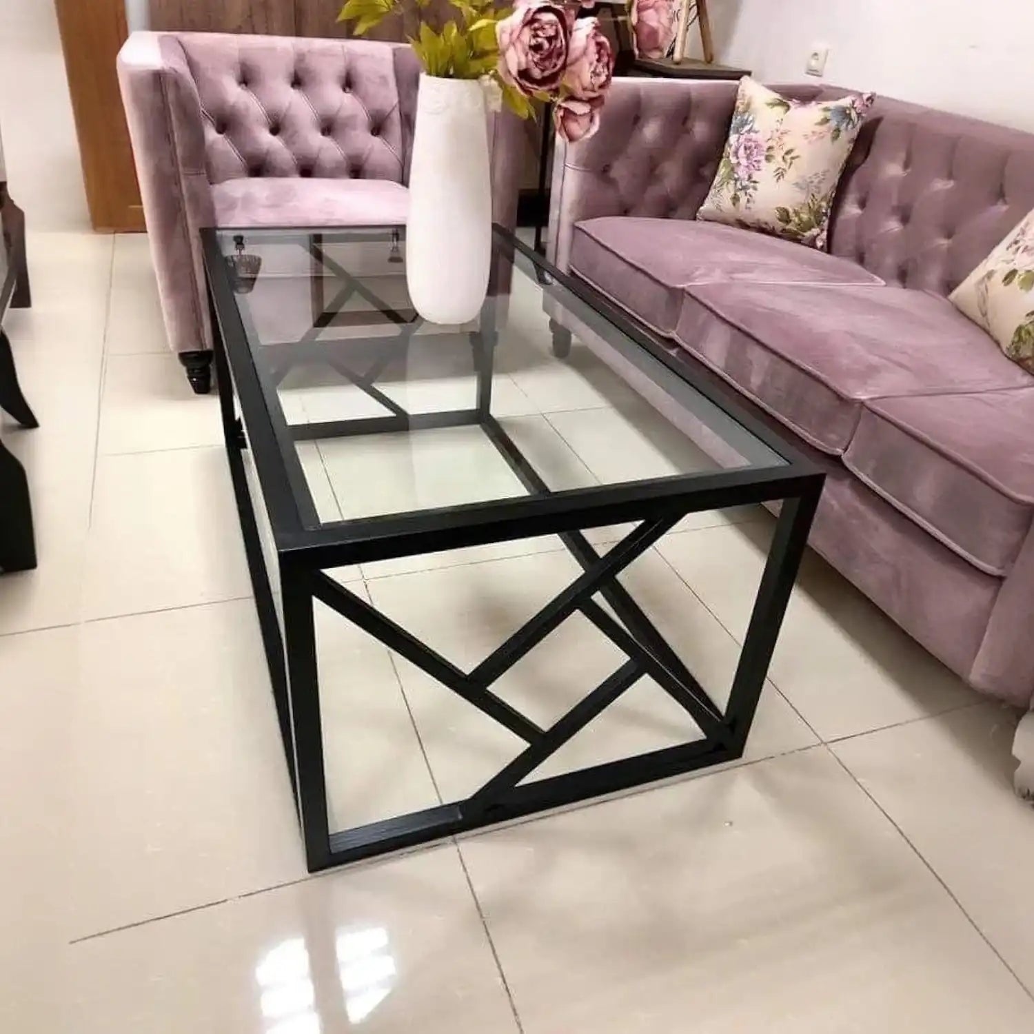 طاولة قهوة زجاج - Baytuk
