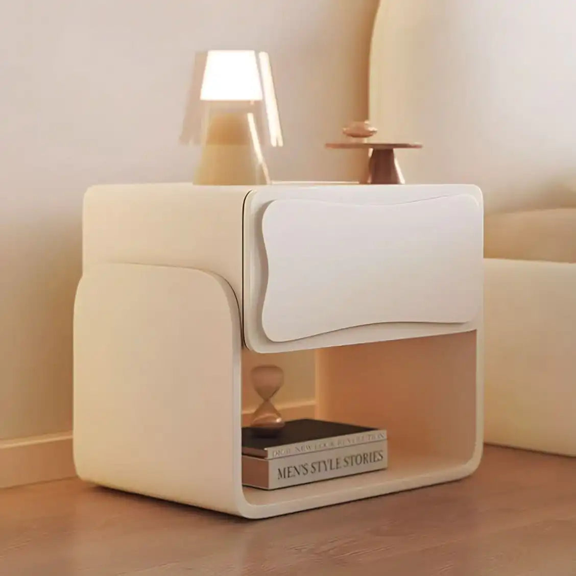 كمودينه خشبي بدرج بتصميم مميز - Baytuk