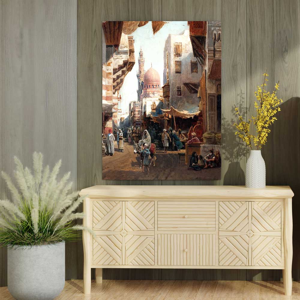 تابلوه علي شكل حي قديم